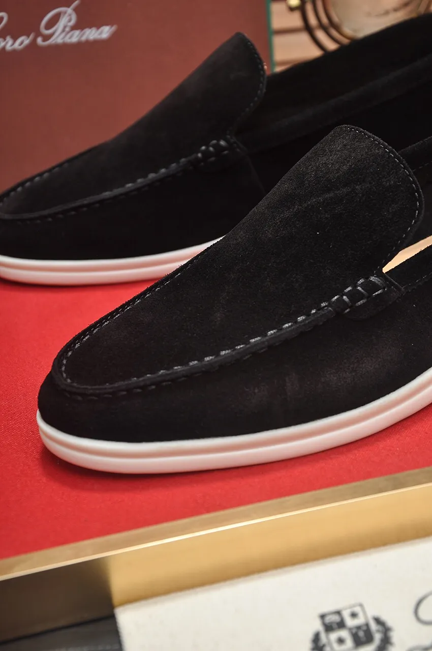 Men's shoes 💰400💶[𝐥𝐨𝐫𝐨 𝐏𝐢𝐚𝐧𝐚] [Couple model] High-end quality, affordable price, LP classic loafers, Italian treasure brand, the only brand that can match Hermès! Only after wearing it do we know that we can’t live up to our feet. Women’s code: 35-40 (customized sizes 34, 41, 42 are non-returnable) Men’s code: 38-44 (customized 45, 46, 47, 48 are non-refundable) Fabric: Customized imported cashmere Lining: Customized imported fetal cowhide Foot: Imported benzene-dyed calfskin Outsole: Exclusive original glass rubber outsole